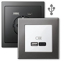 Steckdosen mit USB-Ladestation