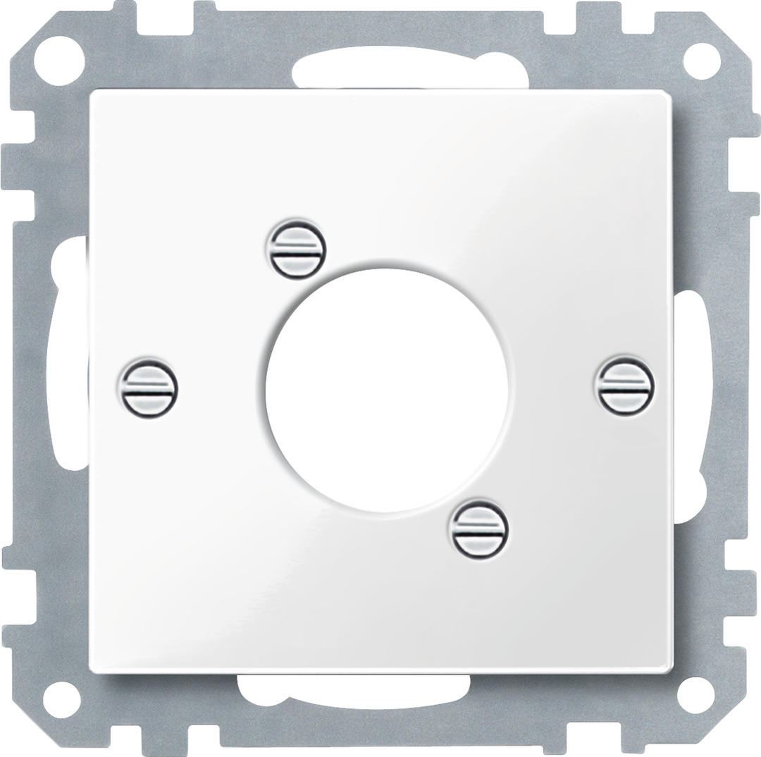 Merten Zentralplatte System M 469214 anthrazit für EURO-AV Buchse SCART Merten Zentralplatte System M 469214 anthrazit für EURO-AV Buchse SCART