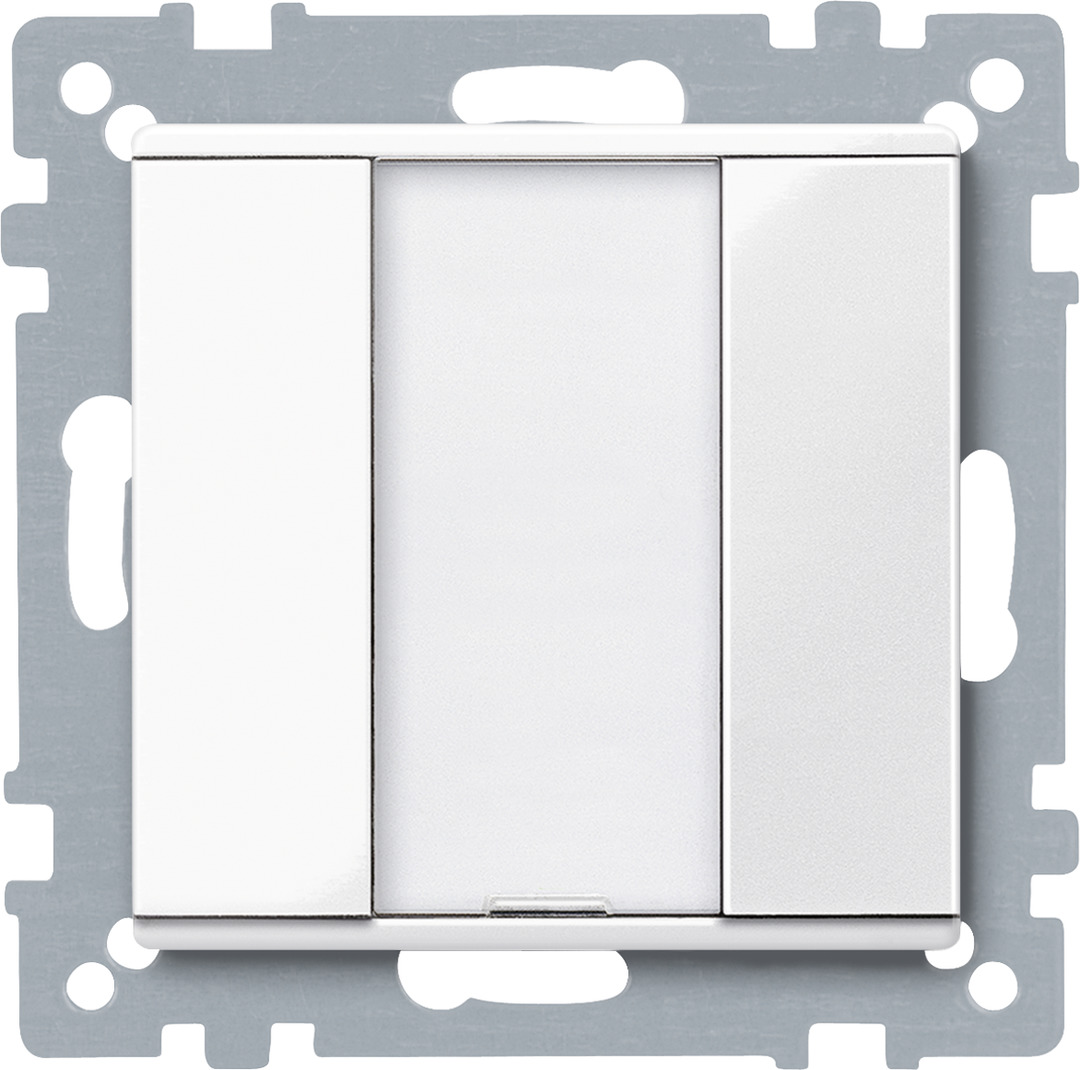 MERTEN EIB KNX Taster plus 8xTastmöglichkeiten mit Bussankoppler und 1-f Rahmen 